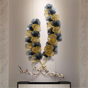 Metal <b>Leaf</b> Modern Design Iron Metal Wall <b>Art</b> Panel Superb Outdoor Home Decorative Hanging for Interior Use - Product Image 1