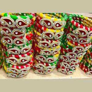 Novedad 2025, Brazaletes de Diseño, Brazaletes de Hilo de Seda con Trabajo de Flores Gota, Hermosos Brazaletes de Hilo con Patrones para Bodas y Fiestas - Product Image 2