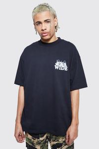 Impression de sonneries T-shirts surdimensionnés T-shirts surdimensionnés pour hommes Coton Baggy Crewneck Streetwear T-shirt - Product Image 2