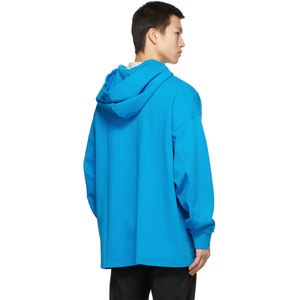 Streetwear à logo personnalisé sweat-shirt à capuche carré en éponge française 500gsm lourd 100% coton vierge surdimensionné lavé à l'acide pour hommes - Product Image 3