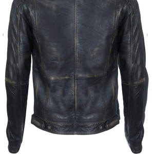 Vestes en cuir pour hommes de haute qualité, confortables et très vendues, faible MOQ, 100% cuir véritable, veste en cuir pour hommes - Product Image 6