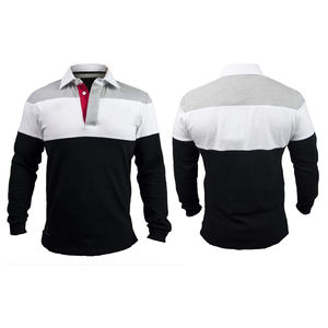 Camiseta de rugby de manga larga de gran tamaño, transpirable, secado rápido, uniforme de poliéster ecológico para ropa informal, opciones de talla grande - Product Image 3