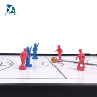 Tableau blanc d'entraînement de football magnétique double face avec cadre en plastique/aluminium pour entraîneur