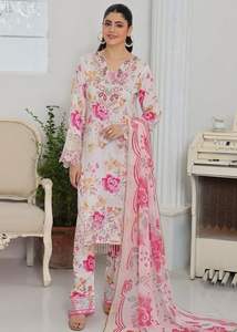 Kurta recto de algodón puro con estampado Floral moderno con pantalones y Dupatta hecho a mano forma personalizada producto a granel por AA IMPEX - Product Image 6