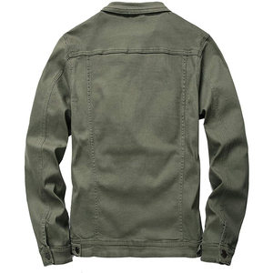 Top Trending Custom Made Men's <b>Denim</b> <b>Jacket</b> <b>Lightweight</b> and Breathable Durable and Easy to Wear with Front Logo Position - Product Image 3