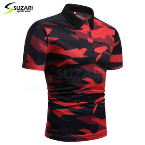 Service OEM T-shirts polo pour hommes Logo personnalisé Tops tricotés légers à séchage rapide pour le fitness - Product Image 4
