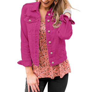 Chaqueta Vaquera Personalizada para Mujer, Color Sólido, Invierno, Impermeable, Reversible, Transpirable, Rellena de Poliéster y Lona, para Uso en Exteriores/Ciudad - Product Image 2