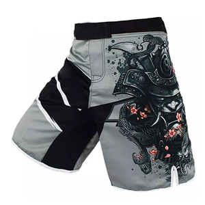 Unisex MMA <b>Grappling</b> Shorts for Martial Arts-Spandex/Polyester Quick Dry & Breathable Heat-Transfer Printed - Product Image 3
