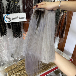 2024 vente en gros couleur os faisceaux droits brut cheveux humains vietnamiens pour les femmes noires modèle féminin 1 - Product Image 1