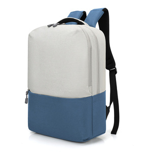 Mochila de poliéster impermeable de moda simple al por mayor cierre de cremallera duradero Puerto USB portátil multifuncional personalizable - Product Image 1