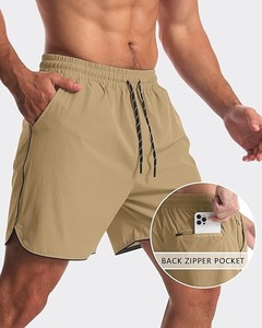 กางเกงขาสั้นกีฬาสำหรับผู้ชายมีซับในและกระเป๋าสำหรับใส่ไปยิมวิ่งออกกำลังกายกลางแจ้ง - Product Image 5