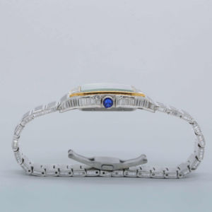 Luxury Edition Baguette Moissanite Studded Stainless Steel <b>Watches</b> for Men's Fashion Statement - Product Image 5