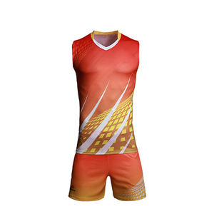 Uniforme de volley-ball de haute qualité nouveau design 100% polyester uniforme de volley-ball personnalisé à vendre maillot et ensemble de volley-ball - Product Image 5