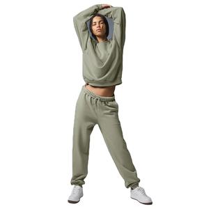 Cozy Women Sweatpants High Waist Fleece Joggers Soft <b>Warm</b> <b>Winter</b> Pants Custom Logo OEM Casual Wear Wholesale Fashion <b>Trousers</b> - Product Image 3