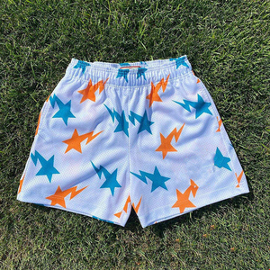 Pantalones cortos de playa de malla de poliéster de verano ecológicos personalizados OEM al por mayor pantalones cortos de verano sólidos bolsillos de sublimación pantalones cortos de playa - Product Image 4