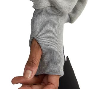 Conjunto Deportivo de Felpa 100% Algodón con Lavado Ácido para Mujer: Sudadera de Manga Larga con Cierre de Cremallera y Pantalones Deportivos con Cintura Ajustada - Product Image 6