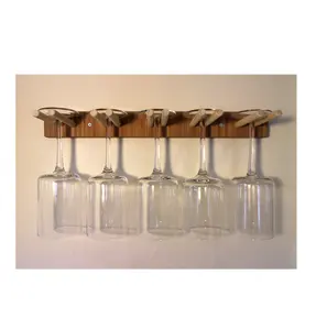 wooden Wine glass Holder best quality attractive design Home Living Room Decoration wood glass stand top selling product