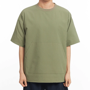 เสื้อยืดโอเวอร์ไซส์ทรงสตรีทแวร์ ผ้าคอตตอนผสมโพลีเอสเตอร์ ระบายอากาศได้ดี  คุณภาพเยี่ยม  สำหรับทุกเพศ  รับปักโลโก้ พิมพ์ลาย  คอกลม  เสื้อยืดผู้ชาย - Product Image 1