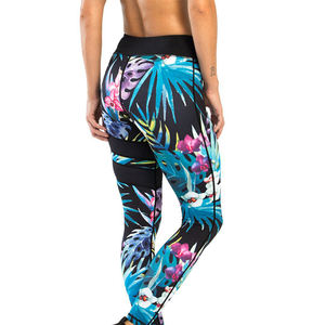 Top Ladies Casual Wear Pantalones Cintura alta Acanalado Mujeres Yoga Leggings Alta calidad Mujeres Leggings - Product Image 4