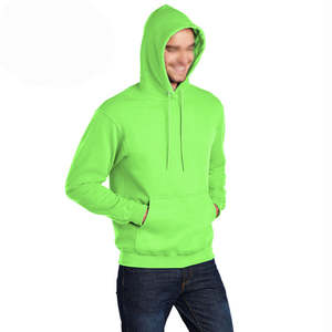High Quality Winter Digital Fleece Pullover Hooded Sweatshirt Regular Fit 100% Cotton Heavyweight Lime <b>Green</b> Hoodie for Men - Product Image 6