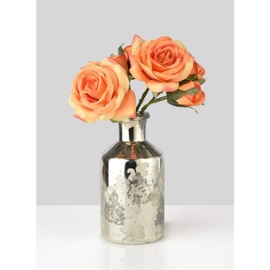 Vase à fleurs en métal de conception classique nickelé décor de maison luxueux pour de superbes arrangements floraux - Product Image 1