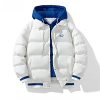 Chaqueta Acolchada de Invierno para Hombre, Estilo Casual, con Cierre de Cremallera Fox, Impermeable, Transpirable, Resistente al Viento, Talla Grande, Relleno de Poliéster, Alta Calidad