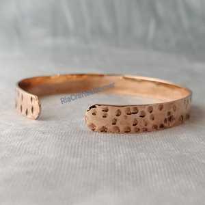 Handmade Adjustable Hammered <b>Copper</b> <b>Bracelet</b> Pure <b>Copper</b> Fashion Bangle for Arthritis Premium <b>Copper</b> Jewelry - Product Image 3