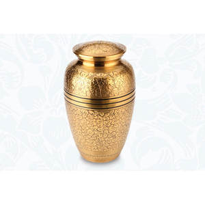 Blue Printed Luxury Modern Antique Design Urns Classic Metal Cremation Urns Attractive Design Urns for Funerals Sale - Product Image 2