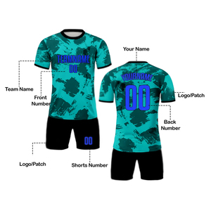 Soccer Jersey 100% Polyester Fabric Club Team Soccer Uniform Adults Automated cutting Shirts & Tops Soccer Wear football jersey - Product Image 4