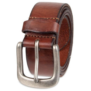 เข็มขัดหนังแท้สีน้ำตาลสำหรับผู้ชายเข็มขัดหนังวัวแยกหนังวัวเข็มขัดหนัง125ซม. สำหรับผู้ชายแบบลำลองคุณภาพสูง - Product Image 1