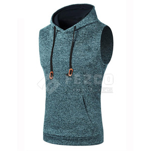 เสื้อฮู้ดแขนกุดของผู้ชายผ้าแห้งเร็ว - Product Image 2