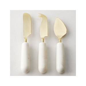 Ensemble de couteaux à fromage en acier inoxydable très vendu avec manche en résine, couverts de haute qualité, ensemble de couteaux à fromage à bas prix - Product Image 1