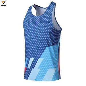 Top qualité Sublimation hommes entraînement Compression chemise sans manches Muscle Fit haut à séchage rapide tissu côtelé pour l'entraînement de gymnastique - Product Image 5