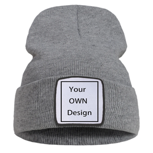 Gorro de gorro de alta calidad con logotipo personalizado en blanco, gorro de invierno de punto cálido suave multicolor, gorro de gorro personalizado a precio de mayorista - Product Image 3