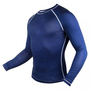 Vente en gros de vêtements chemise de compression Rash Guard sublimé à manches longues personnalisé Bjj Rash Guard pour hommes - Product Image 2