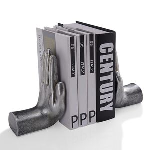 Porte-livres sculptés contemporains, décoration d'accent moderne pour les livres, le bureau, le salon - Product Image 6