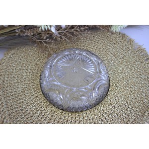 Bol à fruits en verre taillé en cristal garni de laiton moderne Une touche d'élégance vintage, bol à bonbons et noix - Product Image 2