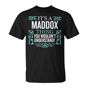Camiseta Promocional Maddox para Hombre y Mujer, Talla Grande, con Diseño de Cuentas 'Thing You Wouldn't Understand' - Product Image 3