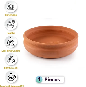 Bol rond de service en argile de meilleure qualité en Europe, bol de pédicure de couleur naturelle pour la cuisine et la décoration de mariage en vrac - Product Image 4