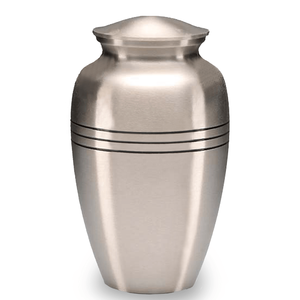 Urna de cremación conmemorativa para adultos con acabado de peltre brillante grabado hermoso de metal artesanal para cenizas de un ser querido de la mejor calidad disponible - Product Image 6