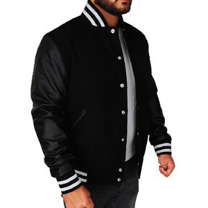Top Selling Men's Satin Baseball Jackets New Slim Fit Design 100% Polyester Satin Bomber Jacket CollegeBaseballjacket for men - Product Image 1