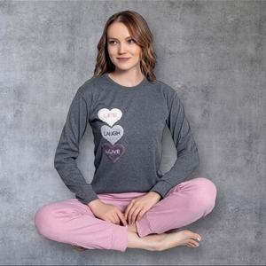 Pijamas de Mujer de la Mejor Calidad, Talla XL, con Cordón, Suaves y Lisos, de Punto, de Poliéster/Algodón, Largos, para Invierno - Product Image 4