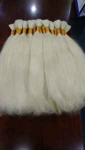 Paquetes de cabello largo rizado Remy vietnamita de la mejor calidad Extensiones de cabello humano natural de Grado Superior Estilo de onda cruda de donante joven - Product Image 2