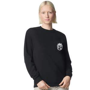 T-shirt à manches longues pour femmes, en coton, col rond, décontracté, avec poche, couleur unie, tissu doux, haut à porter tous les jours - Product Image 4