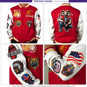 Chaqueta Bomber Varsity Personalizada en Color Negro y Gris, Ropa Deportiva de Equipo Atlético con Nombre, Número y Logotipo Personalizados - Product Image 6
