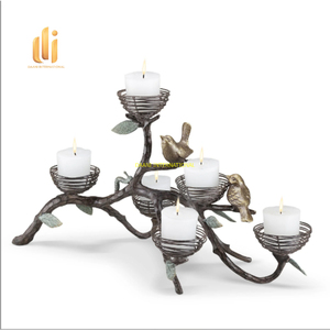 Luxury Metal Branch Design Bird <b>Candle</b> Holder <b>Tealight</b> <b>Candle</b> Stand Home Decorative Centerpiece for Wedding Party Festive Decors - Product Image 3