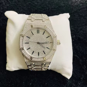 El más vendido VVS Moissanite Diamond Index Dial Iced Out Mecánico Reloj de pulsera automático Hip Hop Moda de lujo de la India - Product Image 1