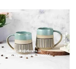 Tasse à thé en céramique à double paroi avec couvercle | Infuseur à thé en grès isolé pour thé en vrac - Product Image 3