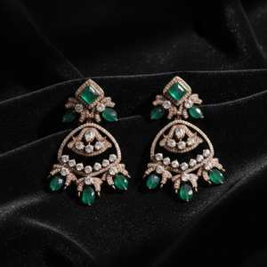 Boucles d'oreilles pendantes en argent sterling 925 pour femmes, bijoux artisanaux, ensembles de boucles d'oreilles de mariée pour occasions spéciales, nouveau produit lancé - Product Image 5