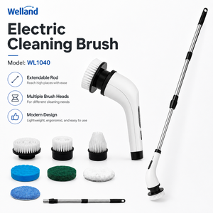 NOUVEAU Brosse <span class=keywords><strong>de</strong></span> <span class=keywords><strong>nettoyage</strong></span> électrique sans fil <span class=keywords><strong>à</strong></span> long manche 7 en 1, grande batterie, brosse rotative pour le <span class=keywords><strong>nettoyage</strong></span> ménager - Product Image 1